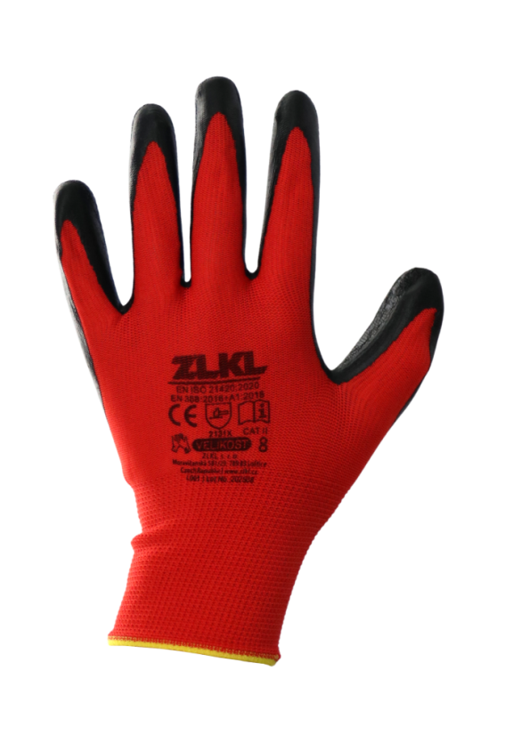 Pracovní rukavice červené