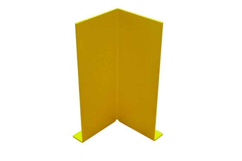 Kovová ochrana rohů a zdí, výška 400 mm, pruhovaná