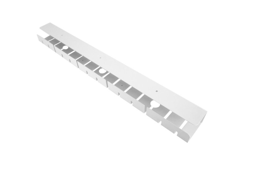 Kovový kabelový organizér 750 mm - Barva: Černá
