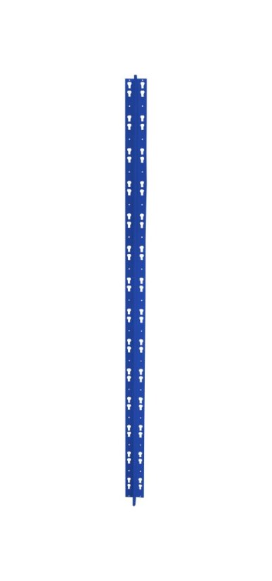 Dvojitá stojina regálu 1800 mm - Barva: RAL 7035 šedá
