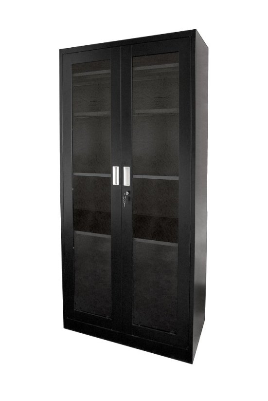 Kancelářská kovová skříň prosklená 1850 x 900 x 400 mm