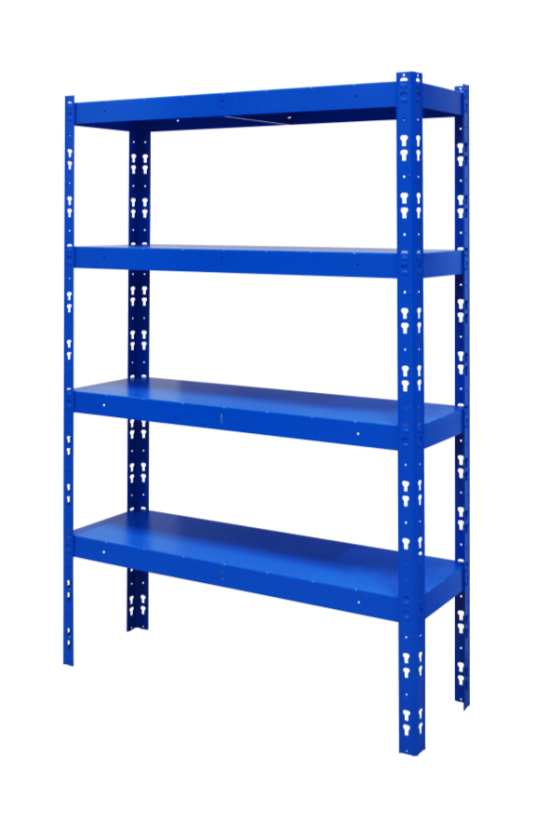 Kovový policový regál 1500 x 1000 x 400 mm, nosnost police 335 kg - Barva: RAL 7016 antracit, Počet polic: 4