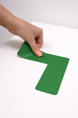 Podlahové značení ve tvaru L