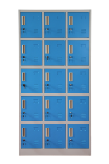 Šatní skříňka s 15 boxy 1850 mm x 900 mm x 400 mm