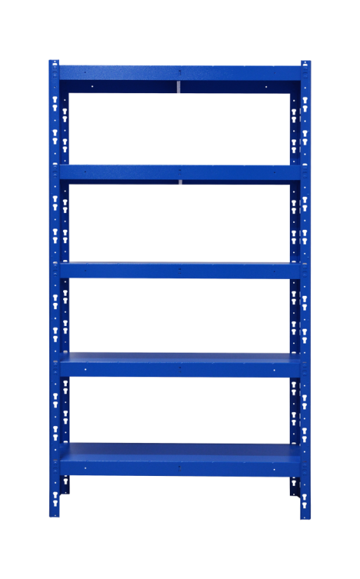 Kovový policový regál 1800 x 1000 x 400 mm, nosnost police 335 kg - Barva: RAL 7035 bílá, Počet polic: 6