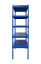 Kovový policový regál 2000 x 1000 x 500 mm, nosnosť police 335 kg