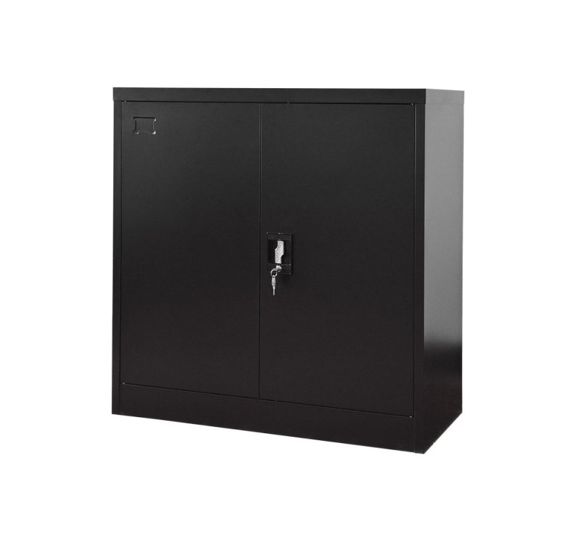 Kancelářská kovová skříň 900 x 900 x 400 mm - Barva: RAL 7035 šedá