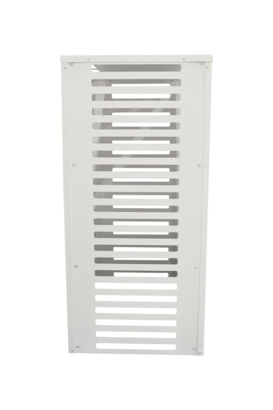 Kryt klimatizácie a jednotky tepelného čerpadla na zem biely veľ. L