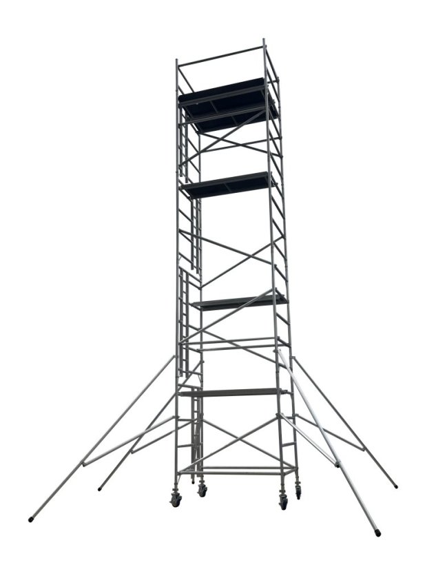 Pojízdné hliníkové lešení 1350 mm 9/10 m