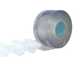 Lamelová clona MRAZÍRENSKÁ, PVC, délka 25 m, šířka 300 mm, tloušťka 3 mm, čirá, hladká, bez odstínu Lamelová clona MRAZÍRENSKÁ, PVC, délka 25 m, šířka 300 mm, tloušťka 3 mm, čirá, hladká, bez odstínu