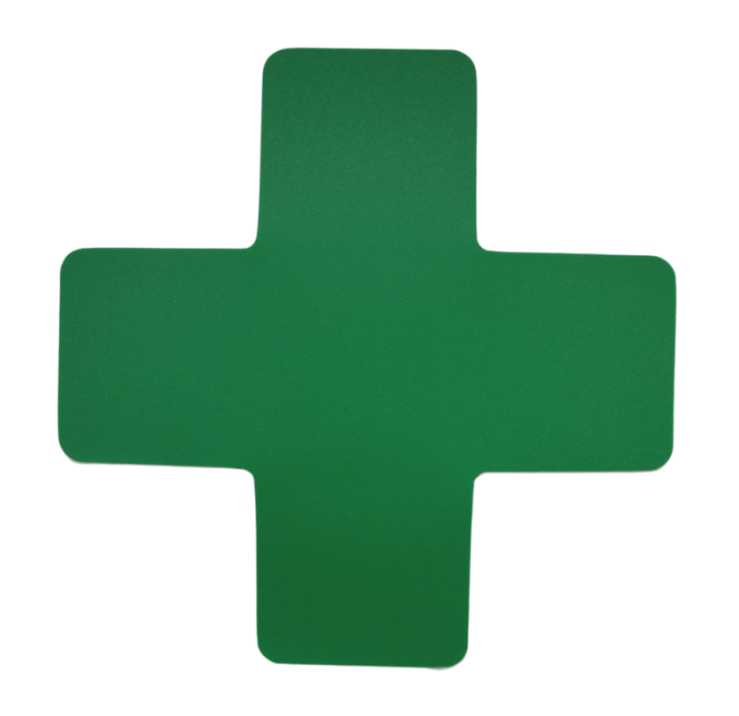 Podlahové značení kříž - Barva: RAL 1003 žlutá