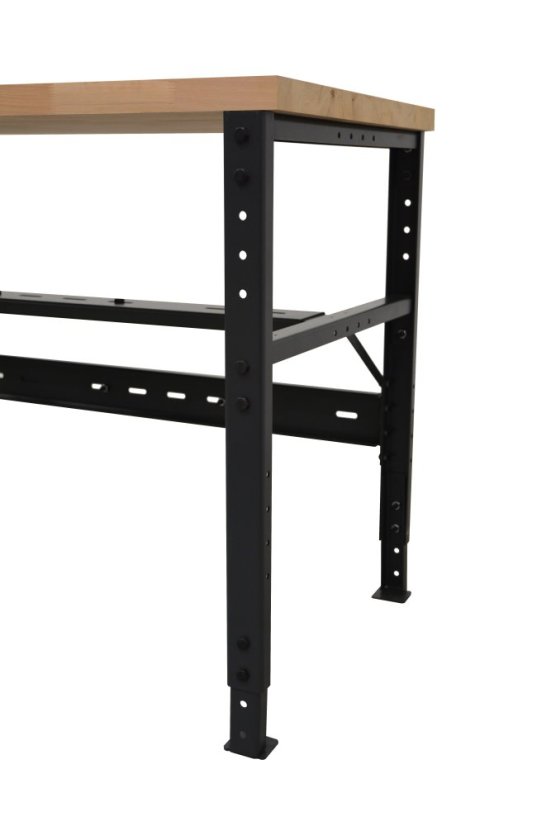 Dílenský stůl 1200 mm x 700 mm - Barva: RAL 5015 modrá, Povrchová úprava desky: bez úpravy