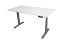 Polohovací stůl dvoumotorový 1600 x 800 mm - Barva desky: bílá, Barva podnože: šedá
