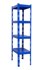 Kovový policový regál 1500 x 750 x 400 mm, nosnost police 335 kg