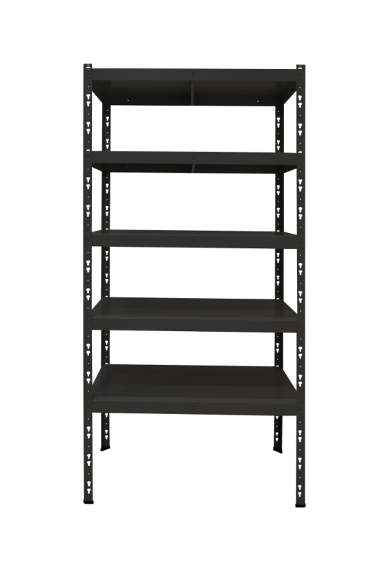 Kovový policový regál 2000 x 750 x 600 mm, nosnost police 335 kg - Barva: RAL 7035 šedá, Počet polic: 5