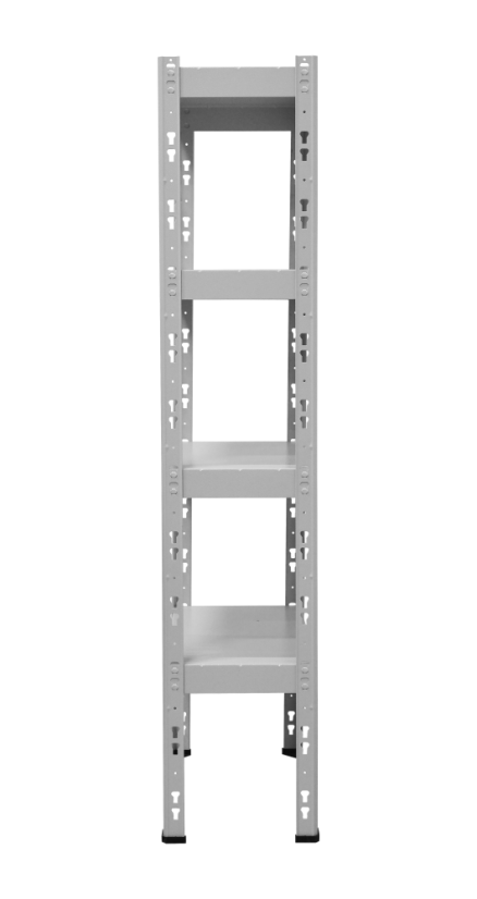 Kovový policový regál 1500 x 750 x 300 mm, nosnost police 335 kg - Barva: RAL 5015 modrá, Počet polic: 4