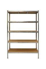 Kovový regál s MDF policami 1800 x 1200 x 450 mm, nosnosť police 125 kg