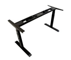 Dvoumotorová nastavitelná stolová podnož - černá