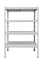 Kovový policový regál 1500 x 750 x 600 mm, nosnost police 335 kg - Barva: RAL 5015 modrá, Počet polic: 6