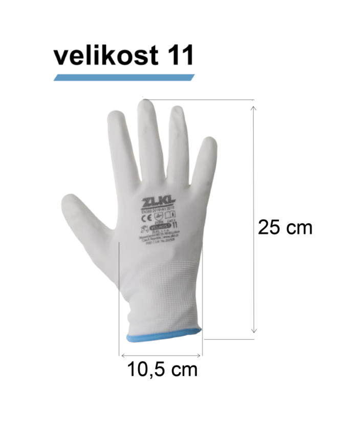 Pracovní rukavice bílé