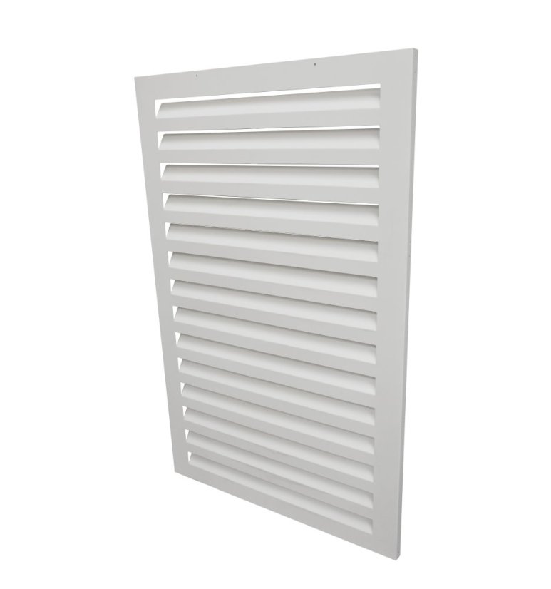 Kryt klimatizácie a jednotky tepelného čerpadla na zem biely veľ. L