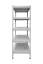Kovový policový regál 1800 x 750 x 500 mm, nosnost police 335 kg - Barva: RAL 7016 antracit, Počet polic: 4