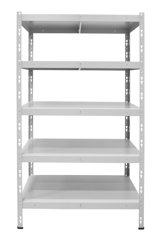 Kovový policový regál 1800 x 750 x 500 mm, nosnost police 335 kg - Barva: RAL 7016 antracit, Počet polic: 4
