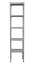 Kovový policový regál 2500 x 750 x 400 mm, nosnost police 335 kg - Barva: RAL 7035 šedá, Počet polic: 4
