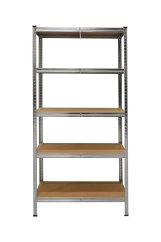 Kovový regál s MDF policami 1800 x 900 x 400 mm, nosnosť police 125 kg