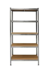 Kovový regál s MDF policemi  1800 x 900 x 400 mm, nosnost police 125 kg