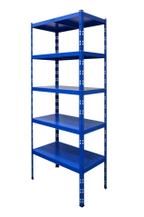 Kovový policový regál 2500 × 1000 × 600 mm, nosnosť police 335 kg