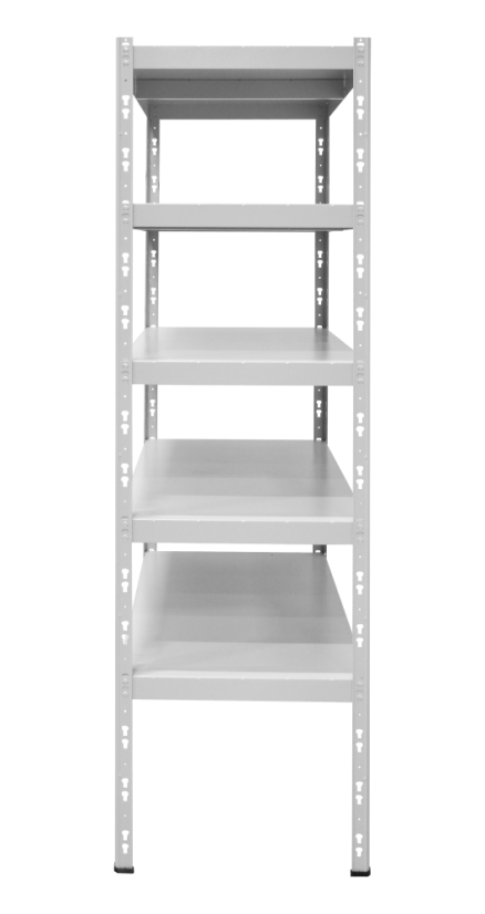 Kovový policový regál 2000 x 750 x 600 mm, nosnost police 335 kg - Barva: RAL 7035 šedá, Počet polic: 5
