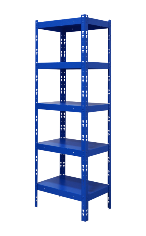 Kovový policový regál 1800 x 750 x 400 mm, nosnosť police 335 kg - Farba: RAL 7035 sivá, Počet polic: 4