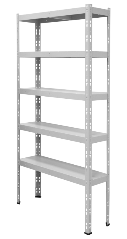 Kovový policový regál 2000 x 1000 x 400 mm, nosnosť police 335 kg - Farba: RAL 7016 antracit, Počet polic: 5