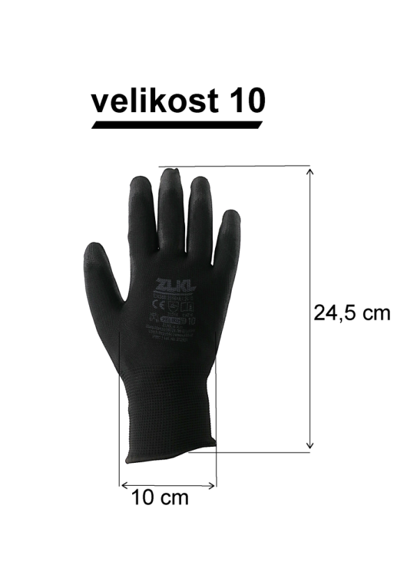 Pracovní rukavice černé