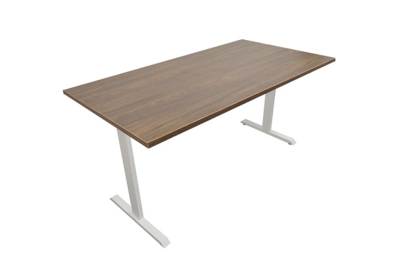 Kancelářský stůl 1400 x 700 mm - Barva desky: buk, Barva podnože: bílá