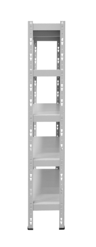 Kovový policový regál 1800 x 1000 x 400 mm, nosnost police 335 kg - Barva: RAL 7035 bílá, Počet polic: 6