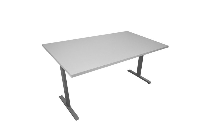 Kancelársky stôl 1400 x 700 mm - Farba dosky: buk, Farba podnože: biela