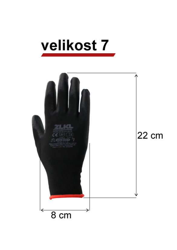 Pracovní rukavice černé