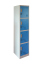 Šatníková skrinka so 4 boxmi 1850 mm x 380 mm x 450 mm - Farba: RAL 7035 sivá