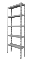 Kovový policový regál 2500 x 1000 x 400 mm, nosnosť police 335 kg