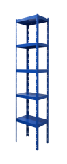 Kovový policový regál 2500 x 750 x 400 mm, nosnosť police 335 kg