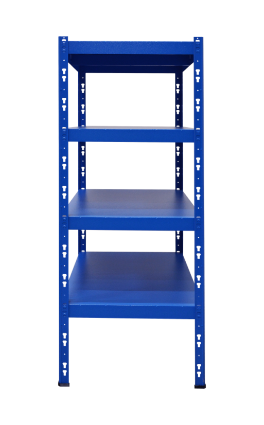 Kovový policový regál 1500 x 750 x 600 mm, nosnost police 335 kg - Barva: RAL 5015 modrá, Počet polic: 6