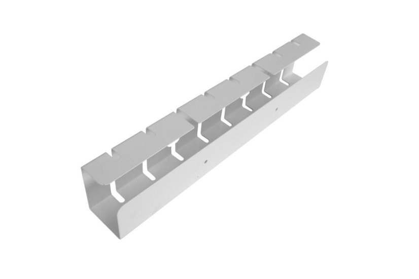 Kovový káblový organizér 440 mm - Farba: RAL 9005 čierna