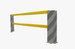 Flexibilná nárazová zábrana pre steny a regály 1235–2000 mm