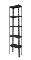 Kovový policový regál 2500 x 750 x 300 mm, nosnost police 335 kg