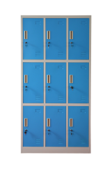Šatní skříňka s 9 boxy 1850 mm x 900 mm x 400 mm