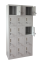 Šatníková skrinka s 15 boxmi 1850 mm x 900 mm x 400 mm - Farba: RAL 7035 sivá