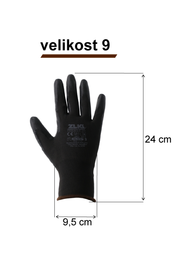 Pracovní rukavice černé