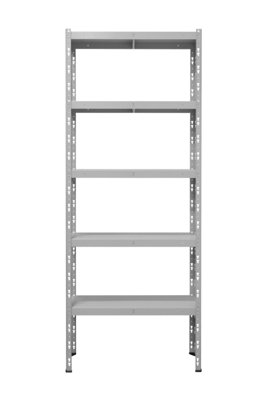 Kovový policový regál 2500 x 1000 x 400 mm, nosnost police 335 kg - Barva: RAL 7016 antracit, Počet polic: 5